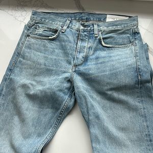 Men Rag and Bone blue jeans.